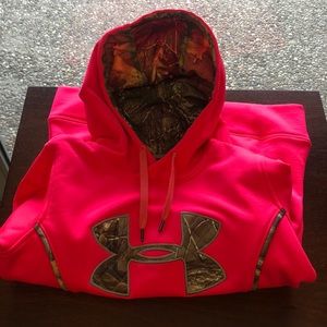 Under Armour Neon Pink/Camo Hoodie